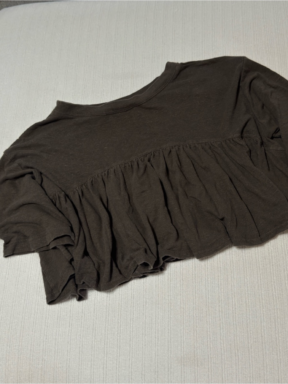 Free People Matching Set / Crop Short Sleeve & Hippy Pants / Extra Small - Picture 4 of 9